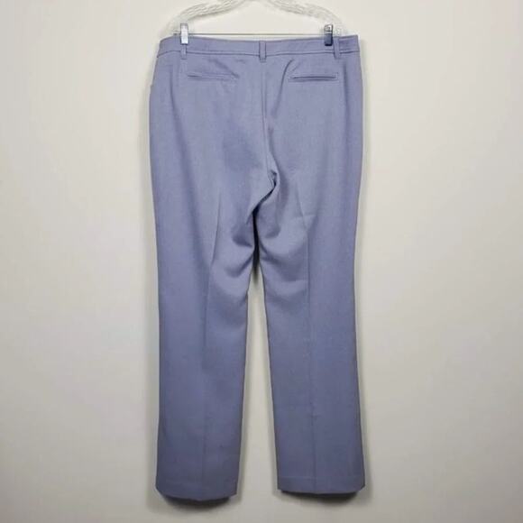 Anne Klein Ridge Crest Duke Twill Pants Light Gray Women Size 16 Mid Rise NEW - Picture 6 of 13